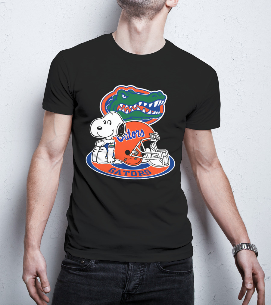 Florida Gators Snoopy Football Helmet Gators T-Shirt