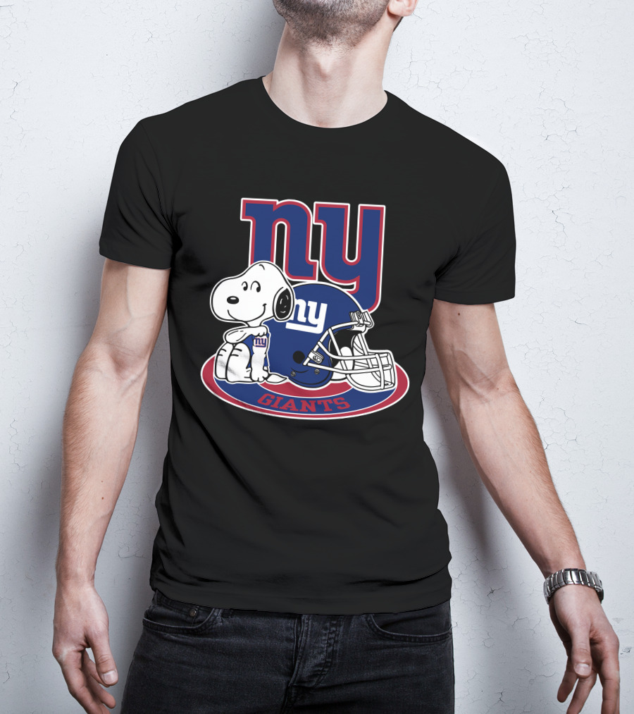Ny Giants Snoopy Helmet Football T-Shirt