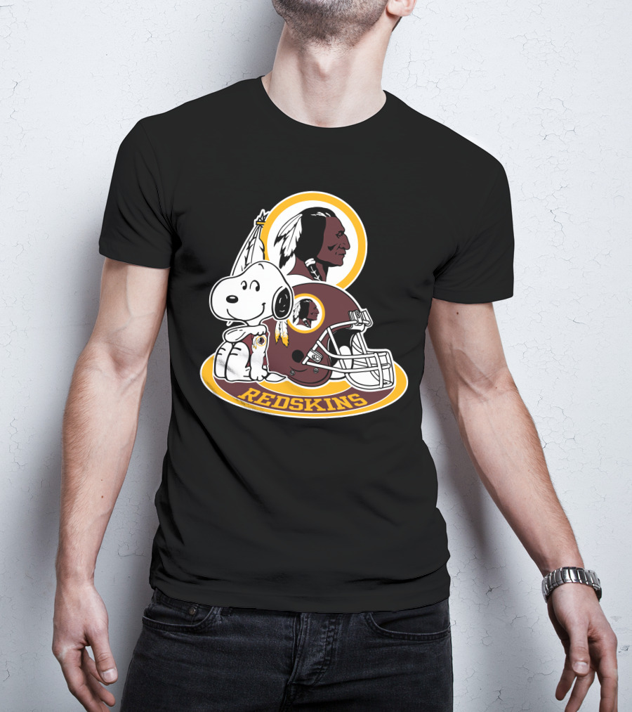 Washington Redskins Snoopy Football Helmet T-Shirt