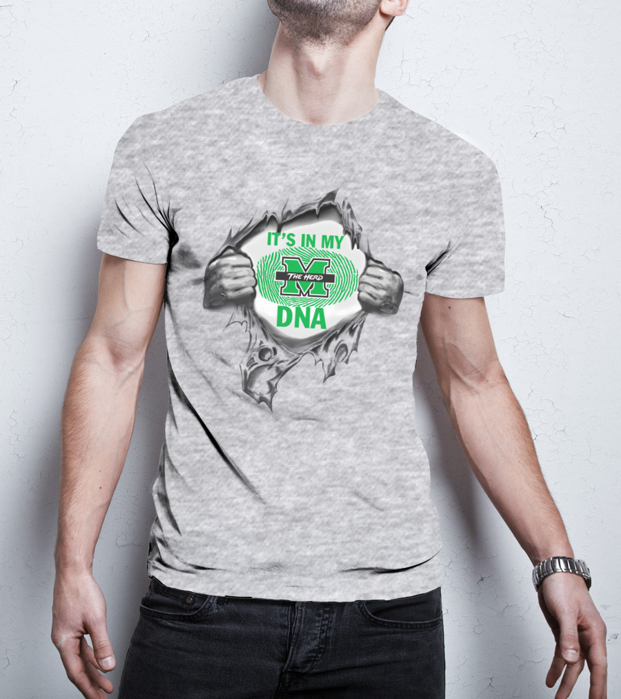 It's In My Marshall Thundering Herd Dna T-Shirt