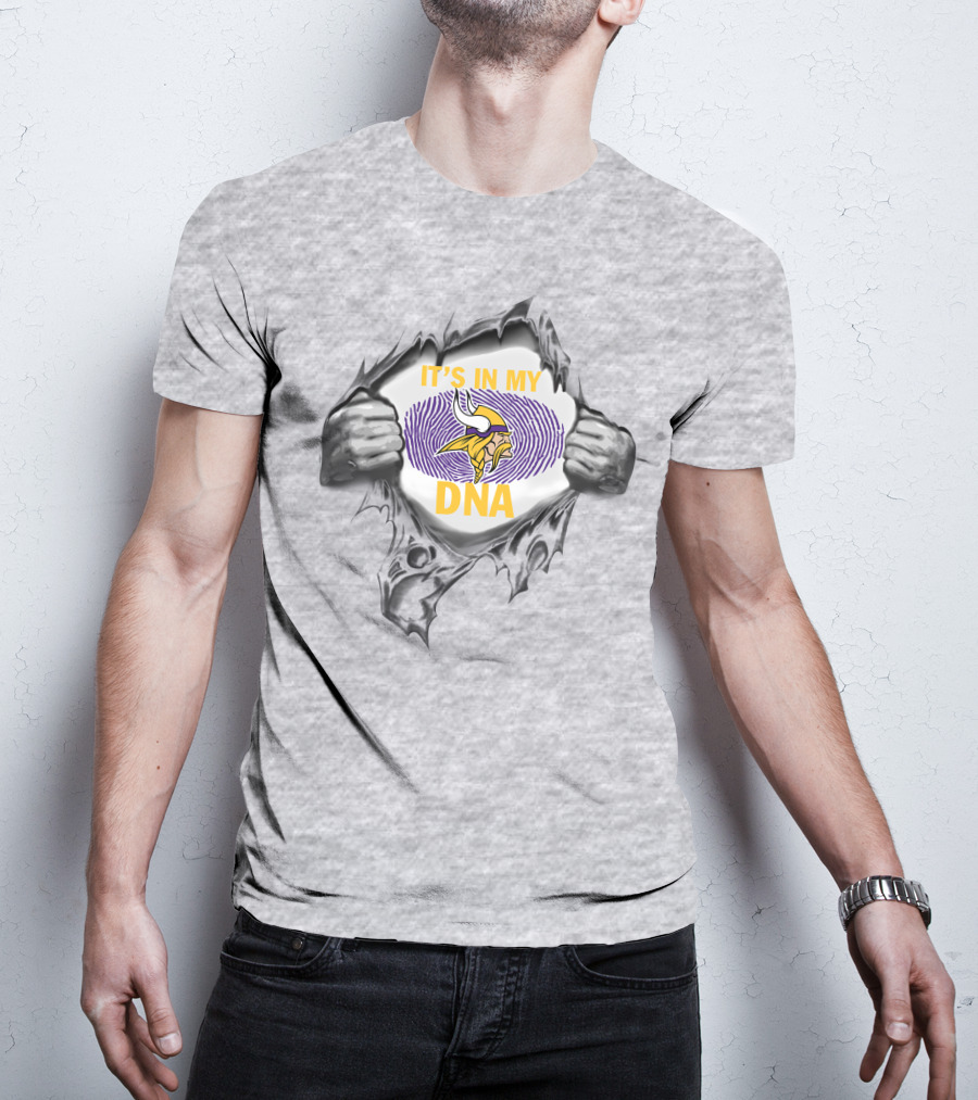 Minnesota Vikings It’s In My Dna Fingerprint T-Shirt