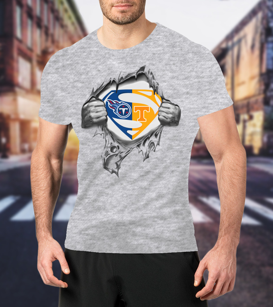 Tennessee Titans Volunteers Superman T-Shirt