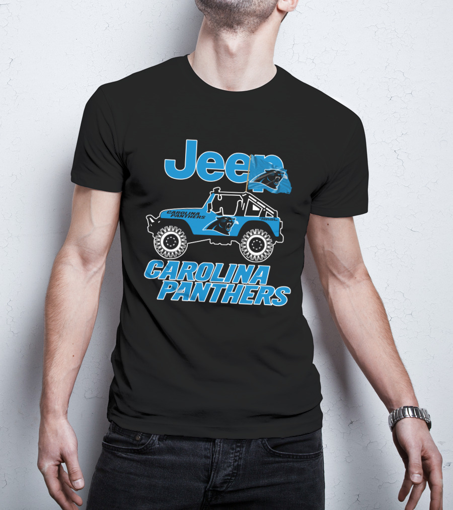 Jeep Carolina Panthers Vehicle Fan Gear T-Shirt