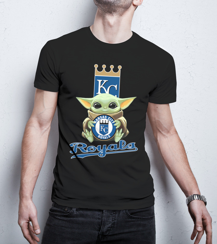 Kansas City Royals Baby Yoda Kc Royals T-Shirt