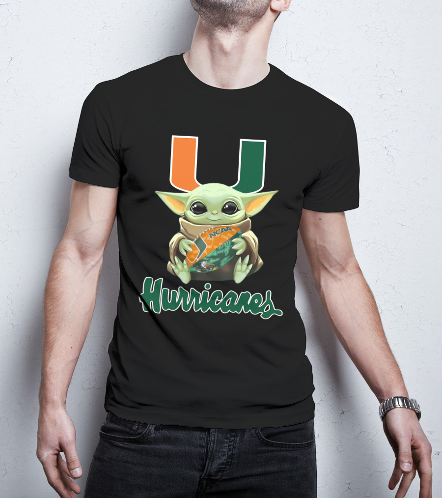 Miami Hurricanes Baby Yoda Ncaa U T-Shirt