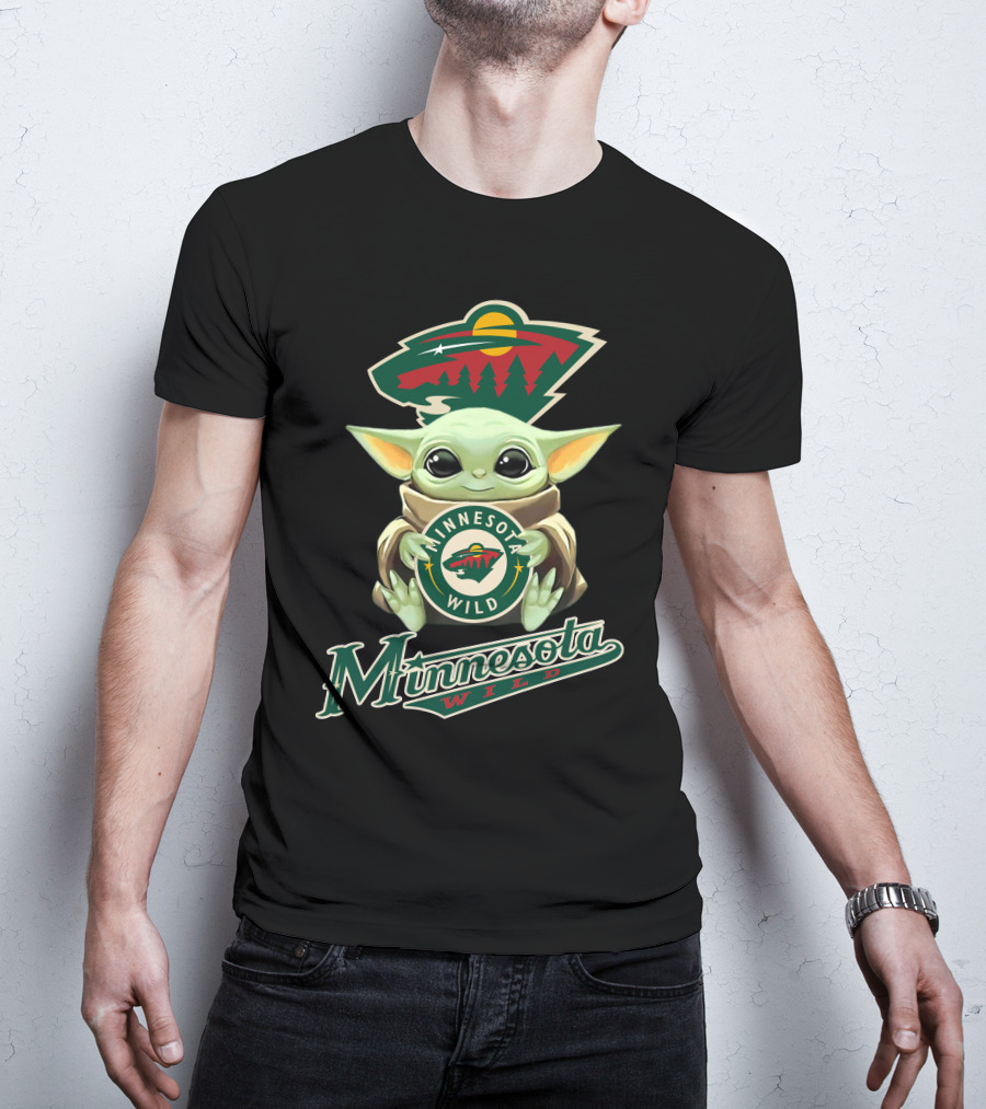 Minnesota Wild Baby Yoda Team T-Shirt