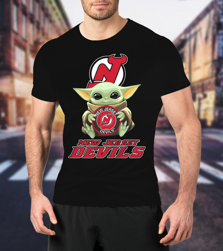 New Jersey Devils Baby Yoda Nhl T-Shirt