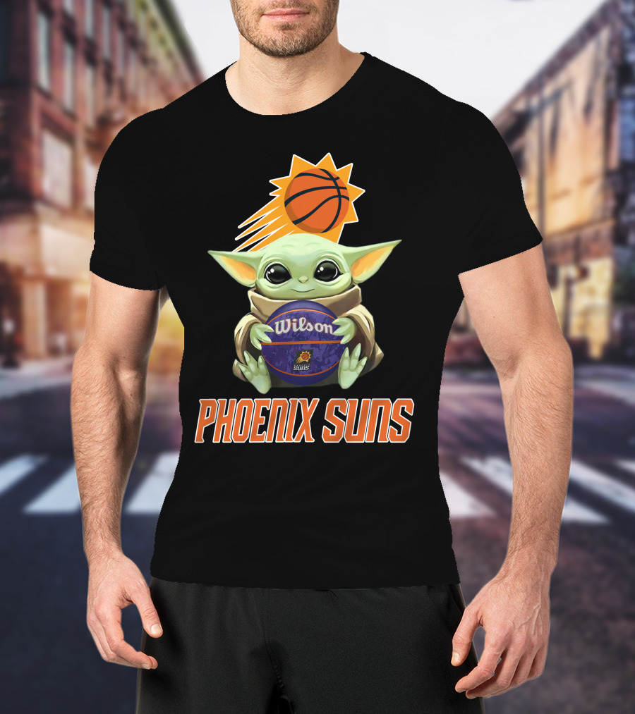 Phoenix Suns Baby Yoda Wilson Basketball T-Shirt
