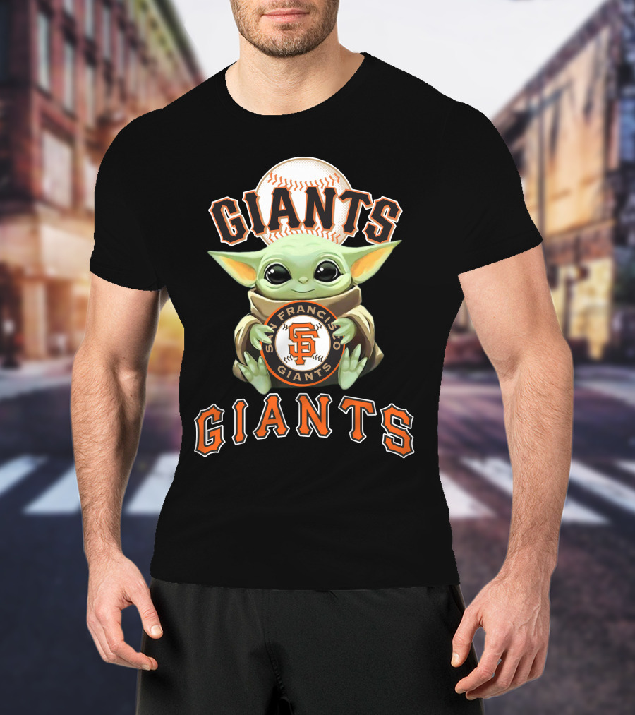 San Francisco Giants Baby Yoda Giants Baseball T-Shirt