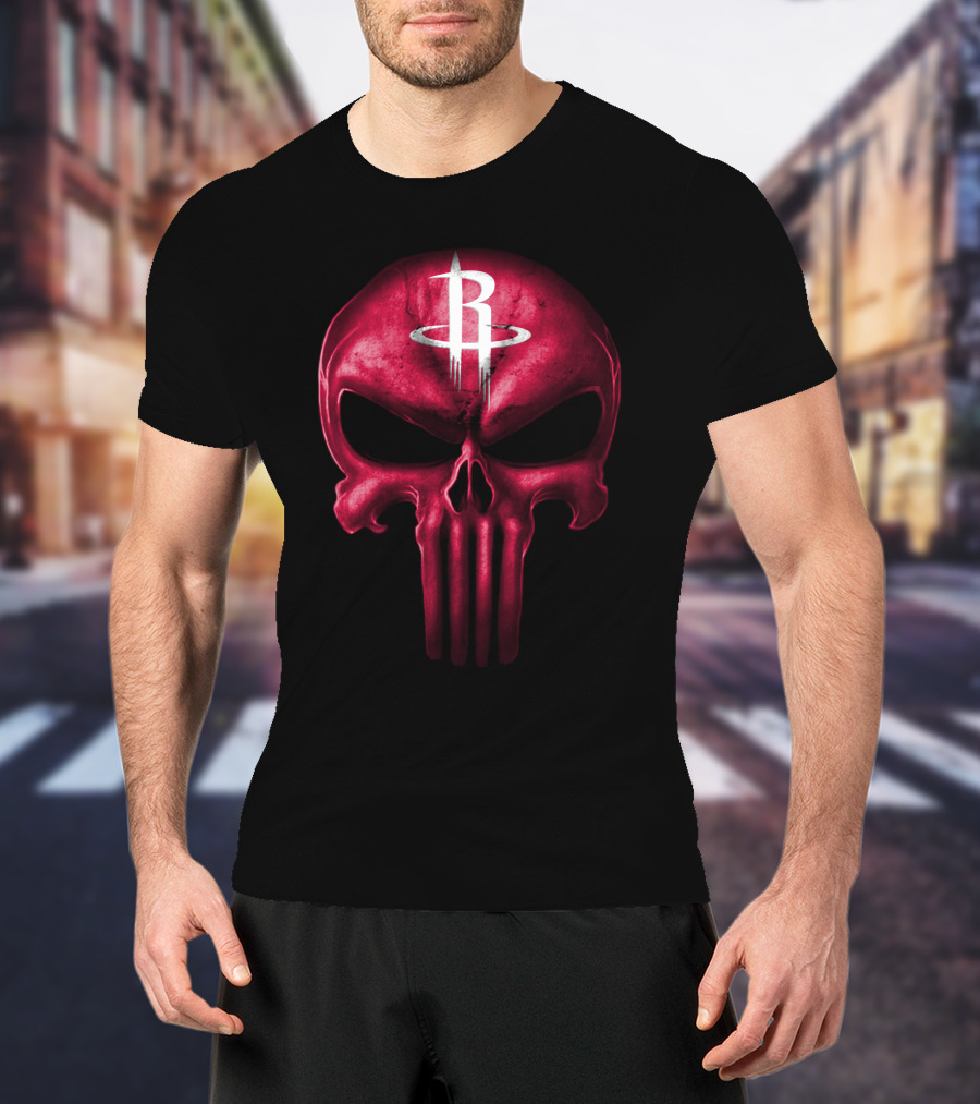 Houston Rockets Skull T-Shirt