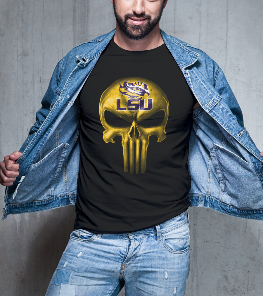 Lsu Tigers Skull T-Shirt