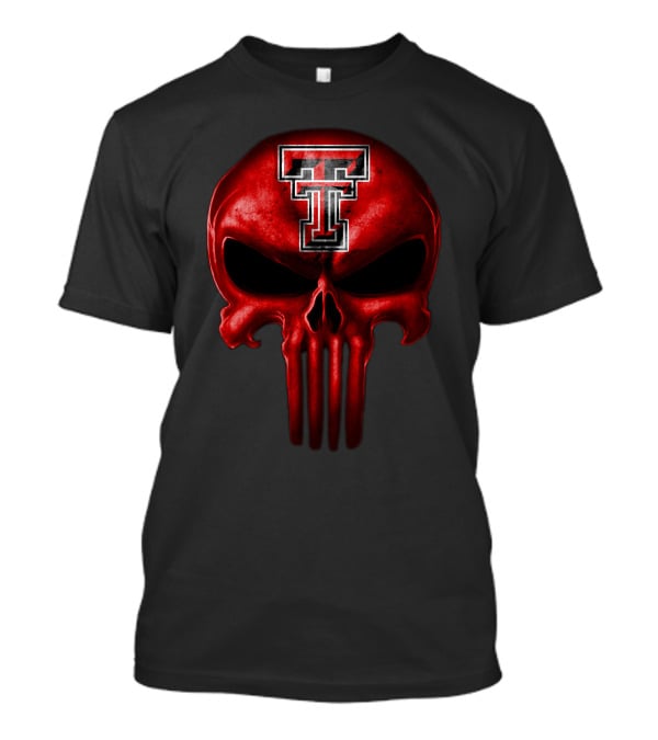 Texas Tech Red Raiders Skull Symbol With Iconic Red And Black Tt T-Shirt