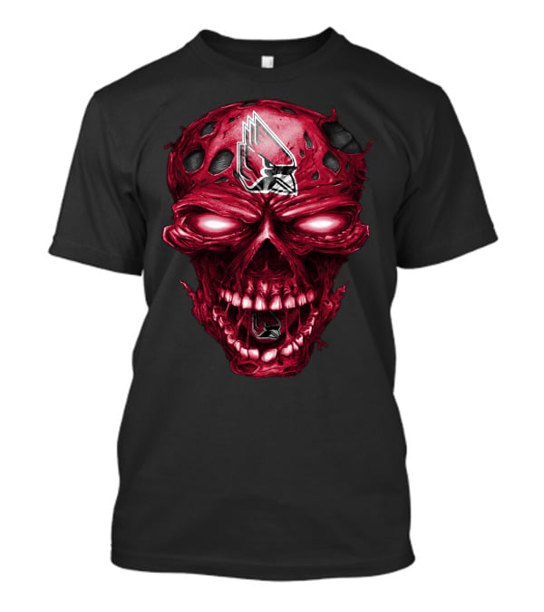 Ball State Cardinals Skull T-Shirt