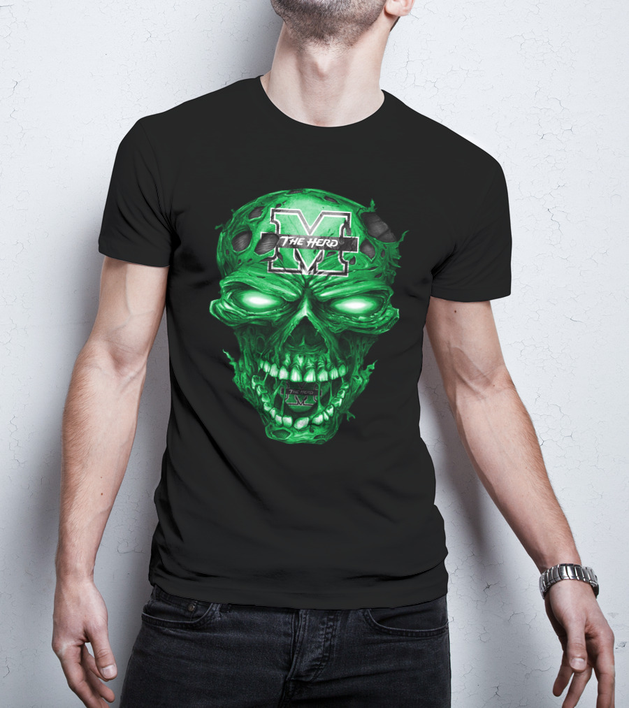 The Herd M Skull Marshall Thundering Herd T-Shirt