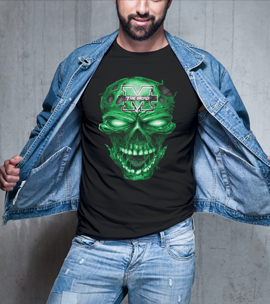 The Herd M Skull Marshall Thundering Herd T-Shirt