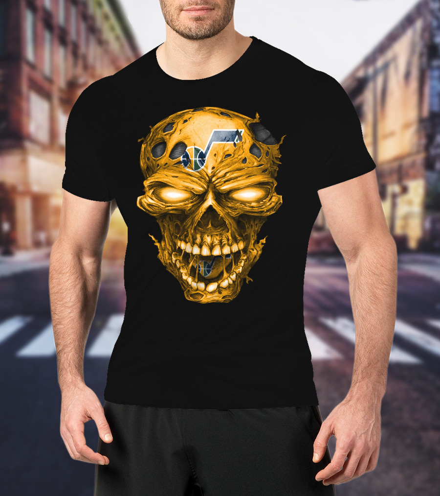 Utah Jazz Skull Logo T-Shirt