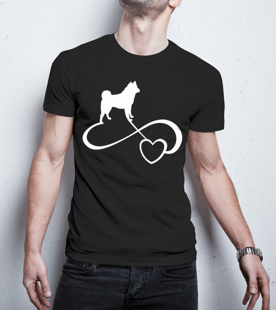 Akita Dog Lover Infinite Heart Breed Endless Love T-Shirt