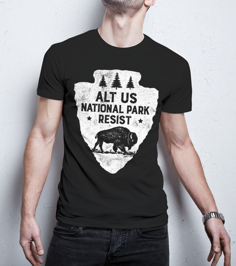 ALT US National Park Resist Bison Arrowhead Emblem T-Shirt