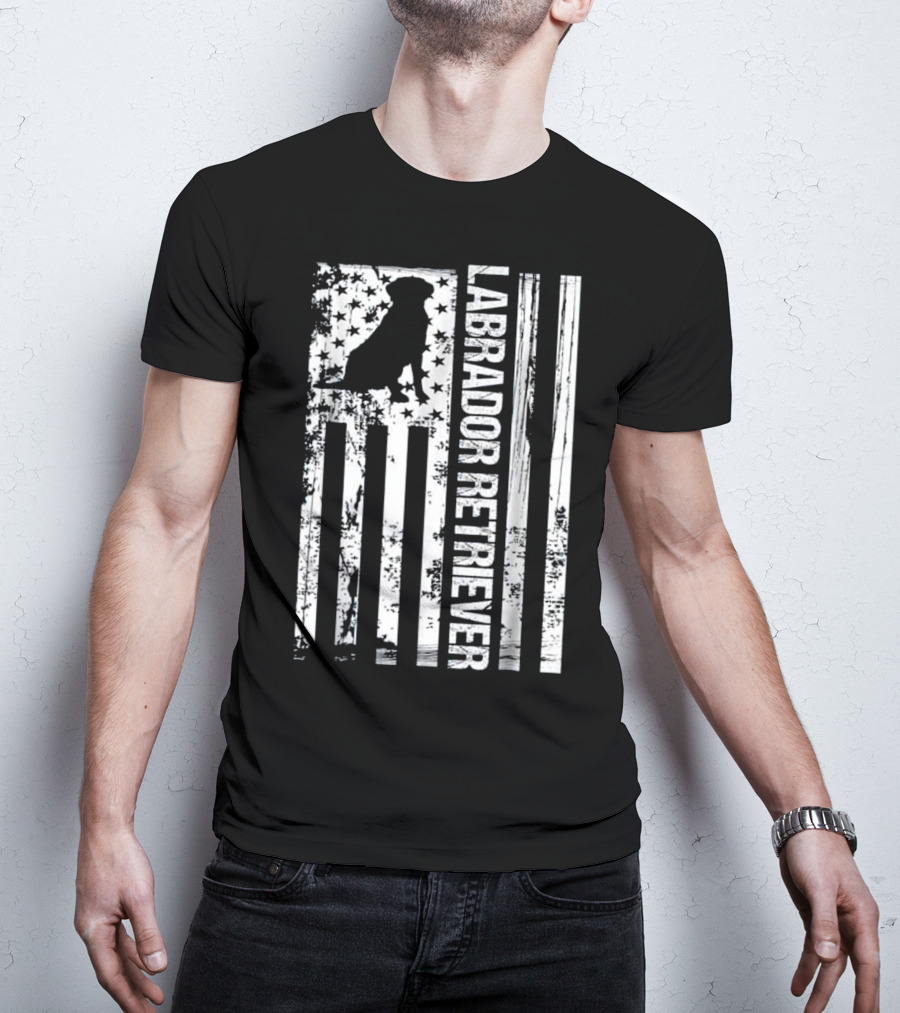 American Labrador Retriever Flag T-Shirt