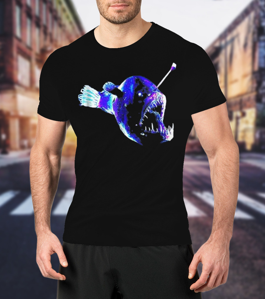 Angler Fish Night Glow Deep Sea Creature T-Shirt