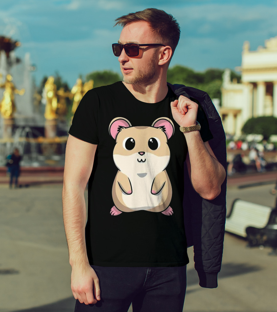 Baby Hamster Cute And Cuddly Rodent Pet Anim Kawaii T-Shirt