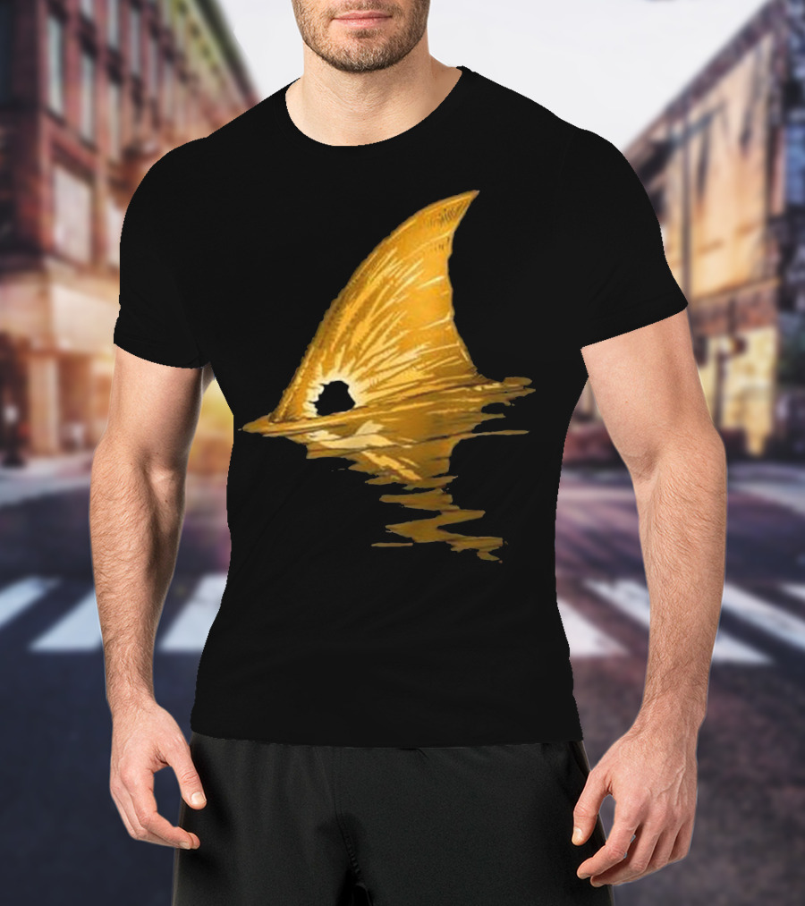 BACK PRINT Tailing Redfish Red Drum Fin T-Shirt
