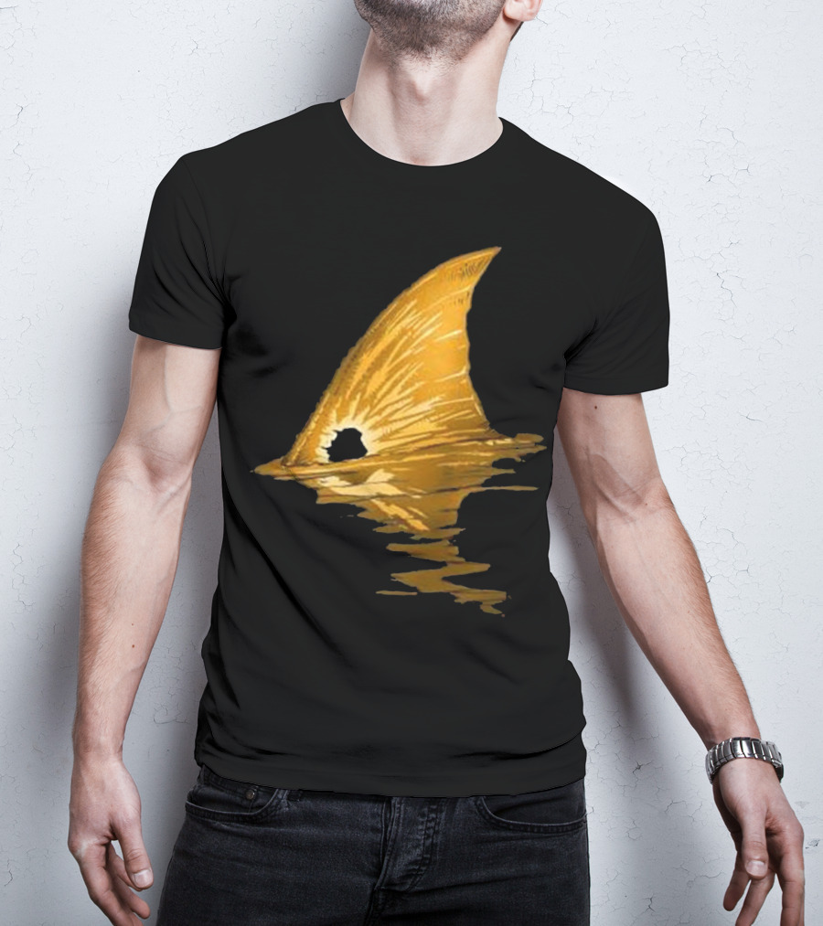 BACK PRINT Tailing Redfish Red Drum Fin T-Shirt