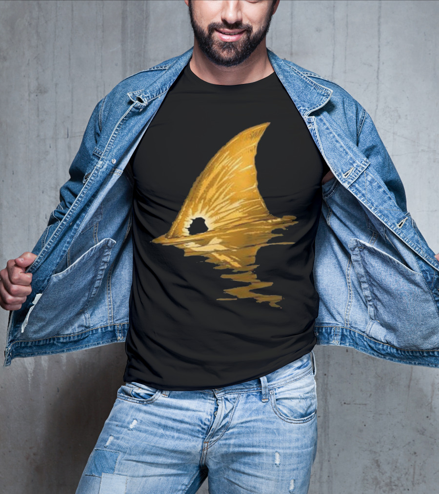 BACK PRINT Tailing Redfish Red Drum Fin T-Shirt