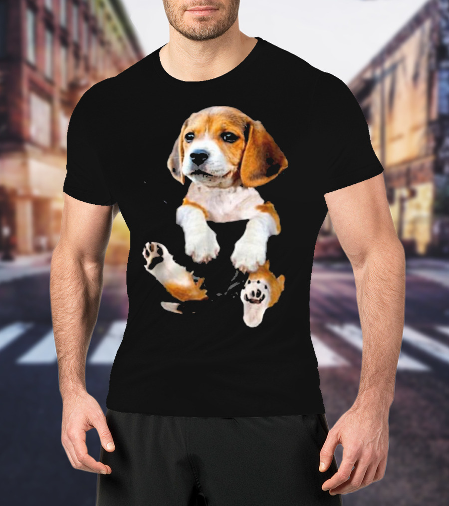 Beagle In Big Pocket T-Shirt