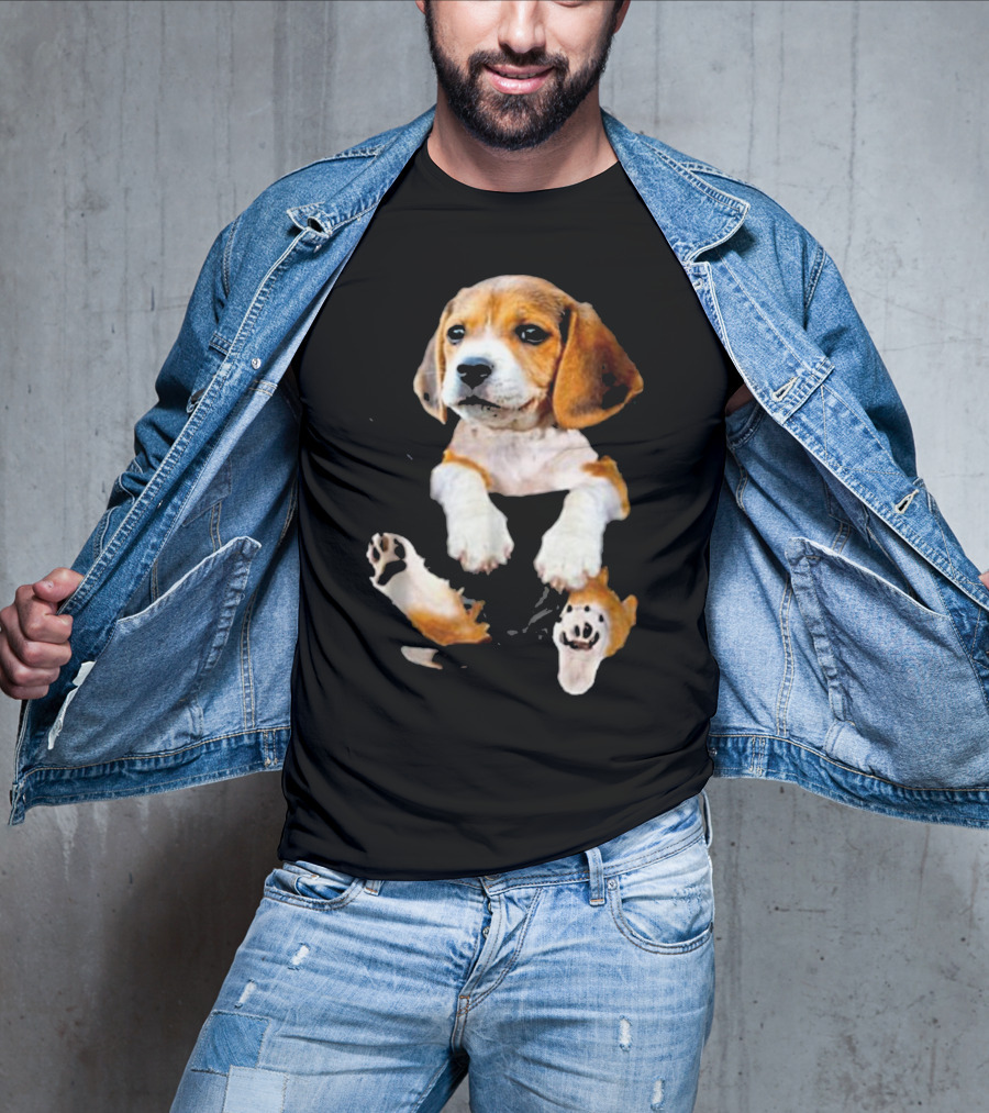 Beagle In Big Pocket T-Shirt