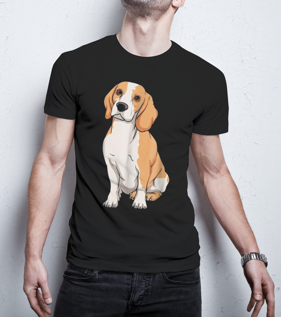 Beagle Funny For Cute Dog Lovers Cartoon T-Shirt