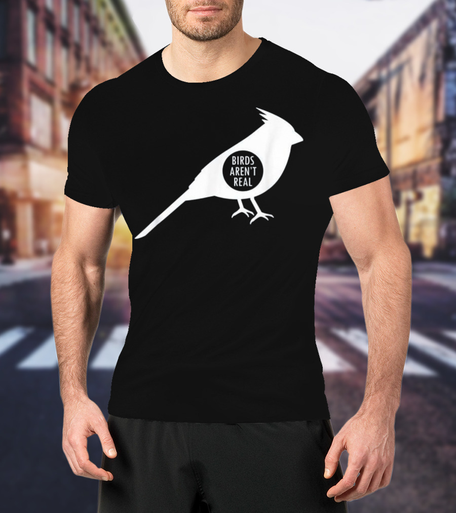Birds Aren't Real White Bird T-Shirt