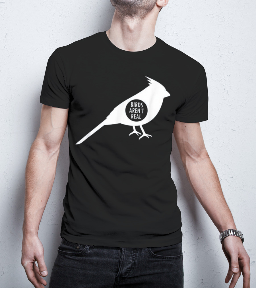 Birds Aren't Real White Bird T-Shirt