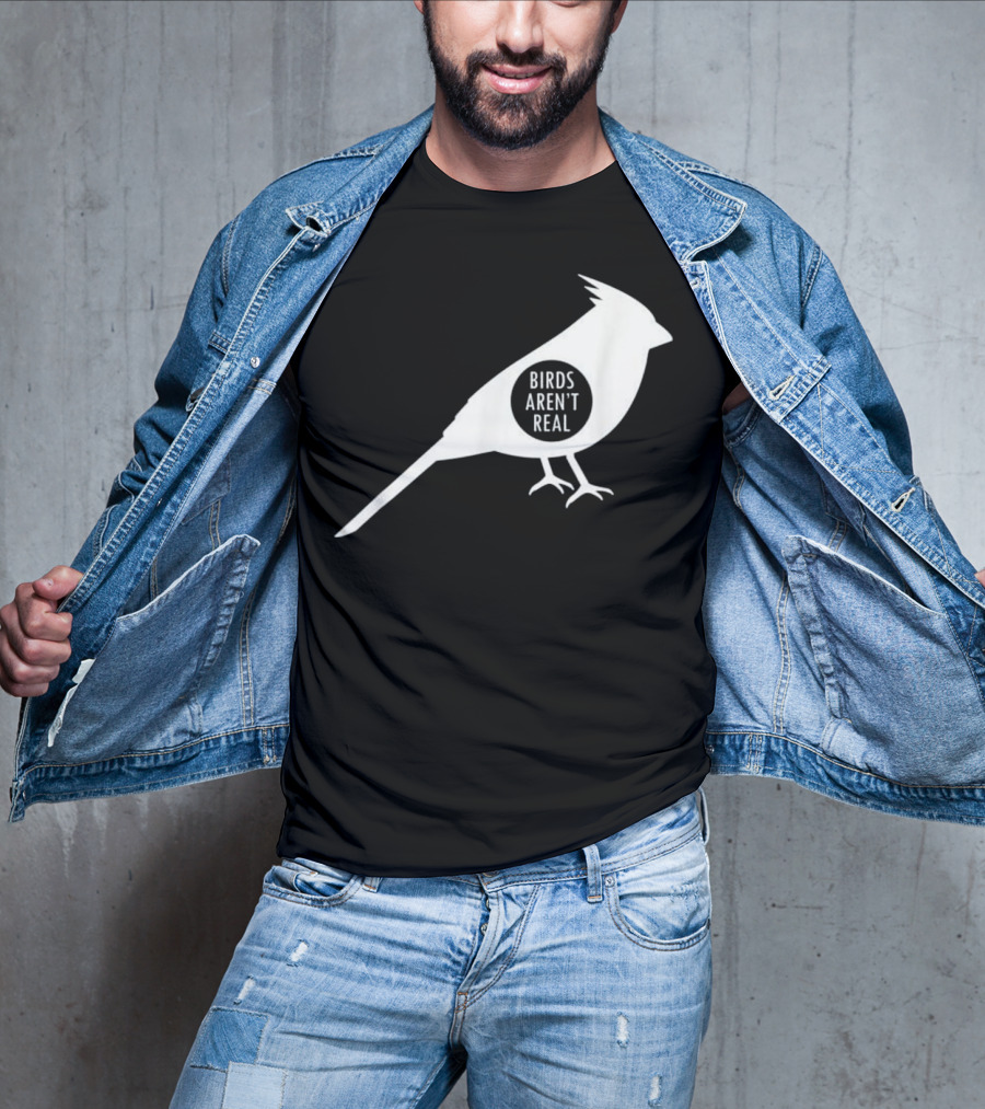 Birds Aren't Real White Bird T-Shirt