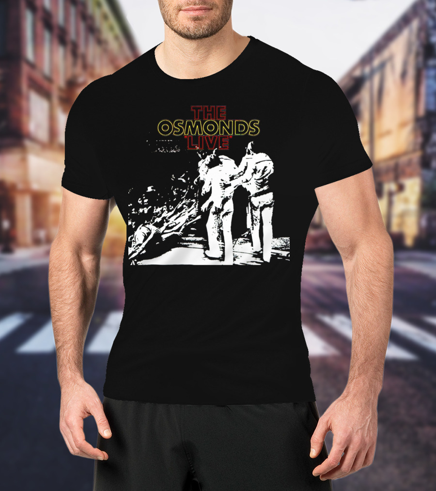 The Osmonds Live Concert Illustration With Performing Group On Stage T-Shirt