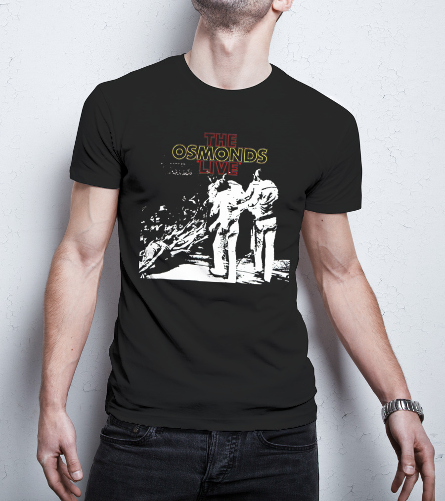 The Osmonds Live Concert Illustration With Performing Group On Stage T-Shirt