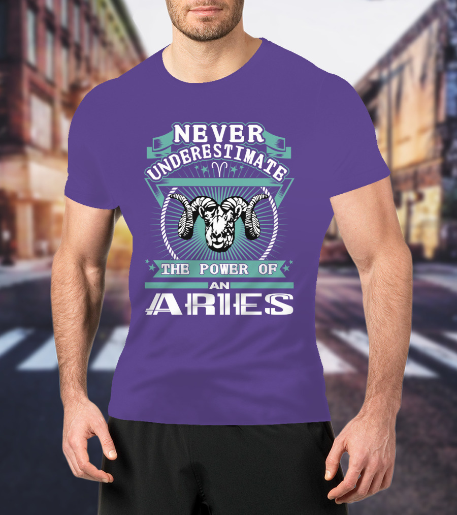 Never Underestimate The Power Of An Aries T-Shirt