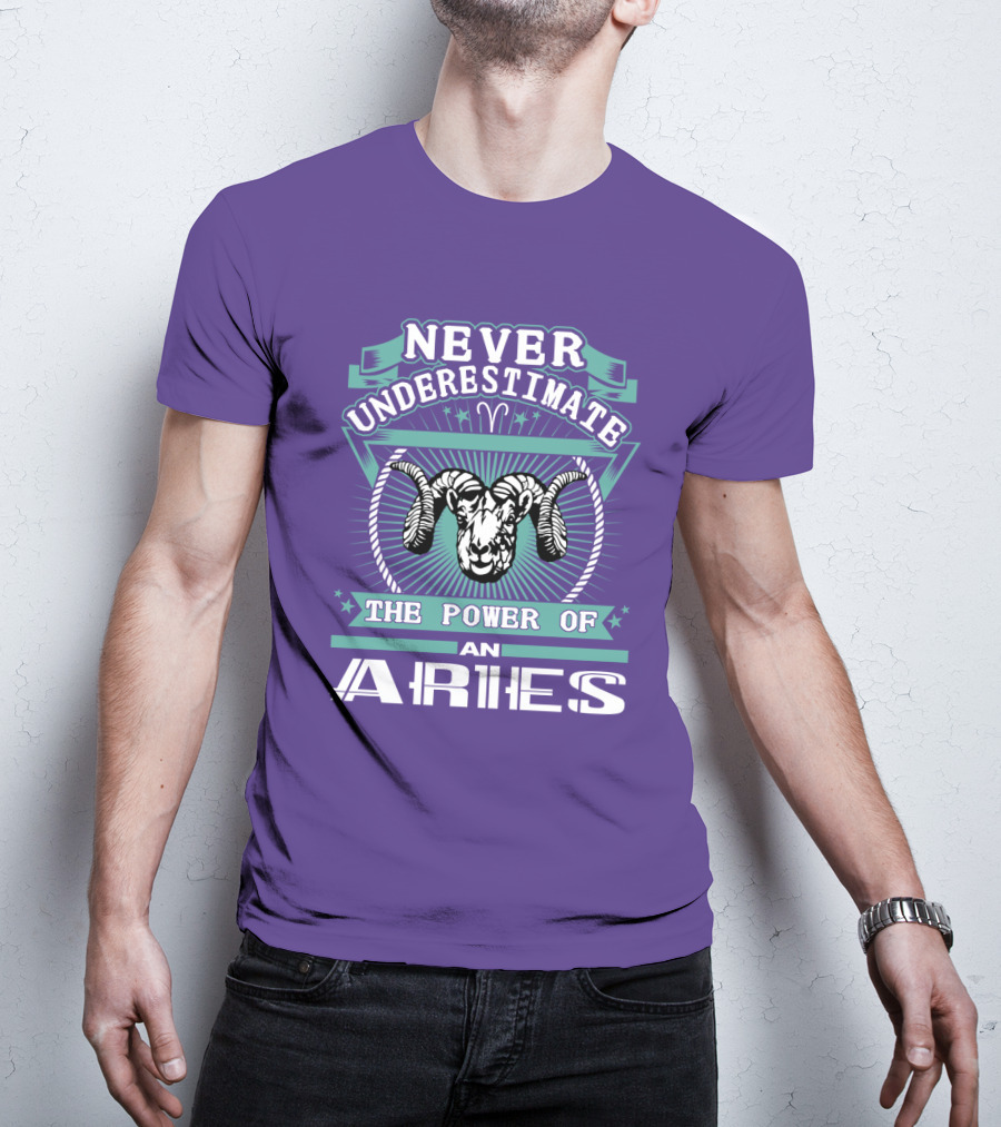 Never Underestimate The Power Of An Aries T-Shirt