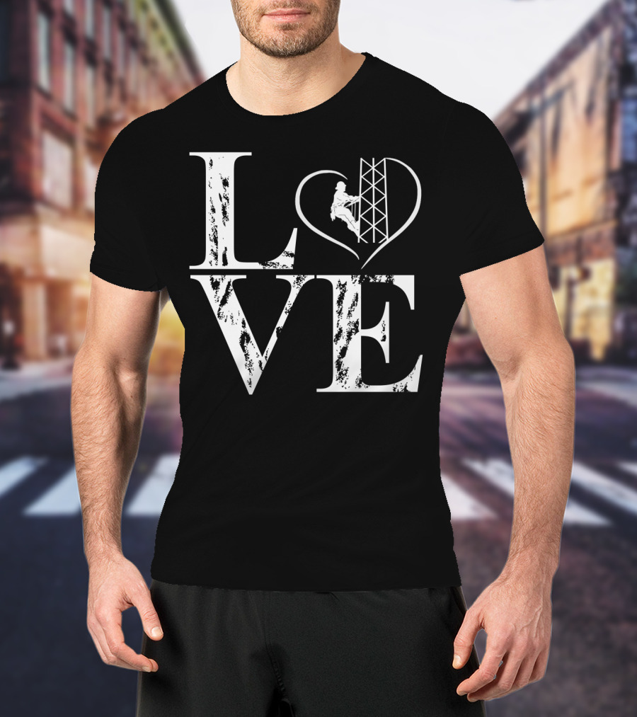 LOVE Heart Tower Climber T-Shirt
