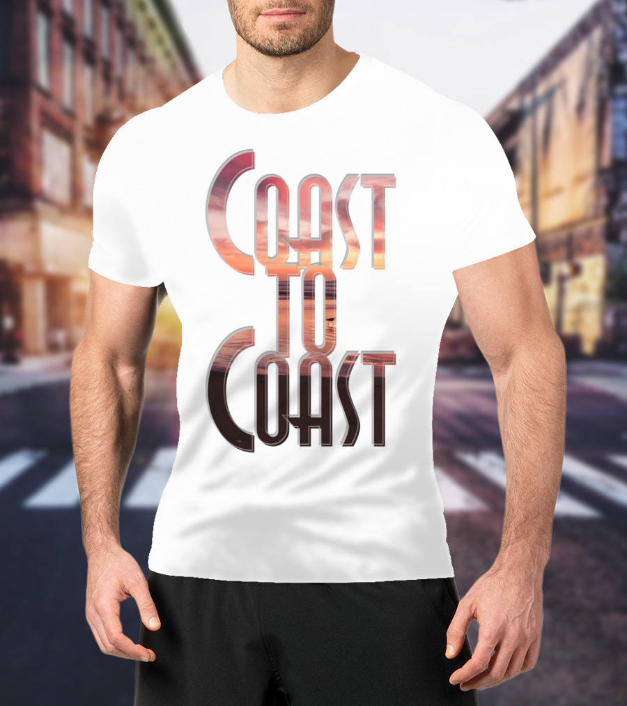 Coast To Coast AM Sunset Reflections T-Shirt