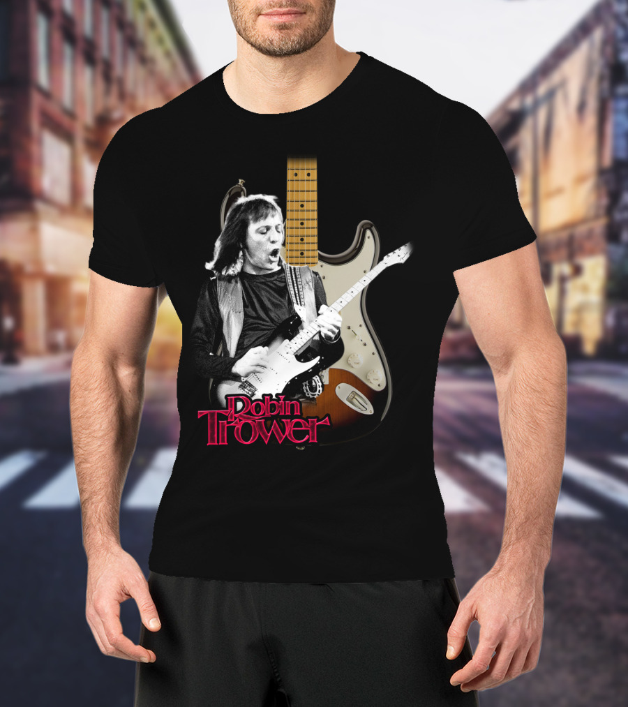 Robin Trower Electric Guitar Performance Iconic T-Shirt