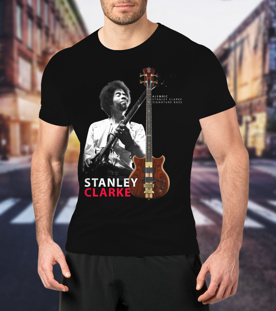 Stanley Clarke Alembic Signature Bass Album Cover T-Shirt