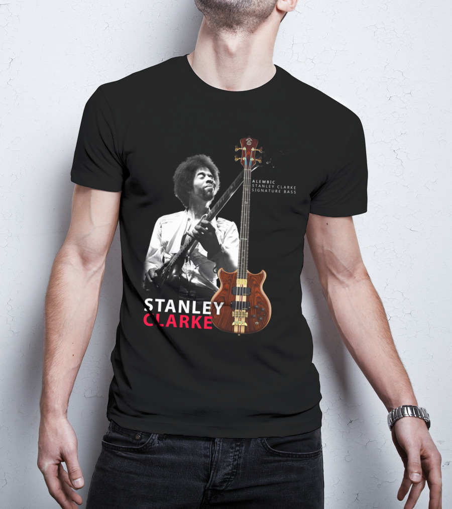 Stanley Clarke Alembic Signature Bass Album Cover T-Shirt