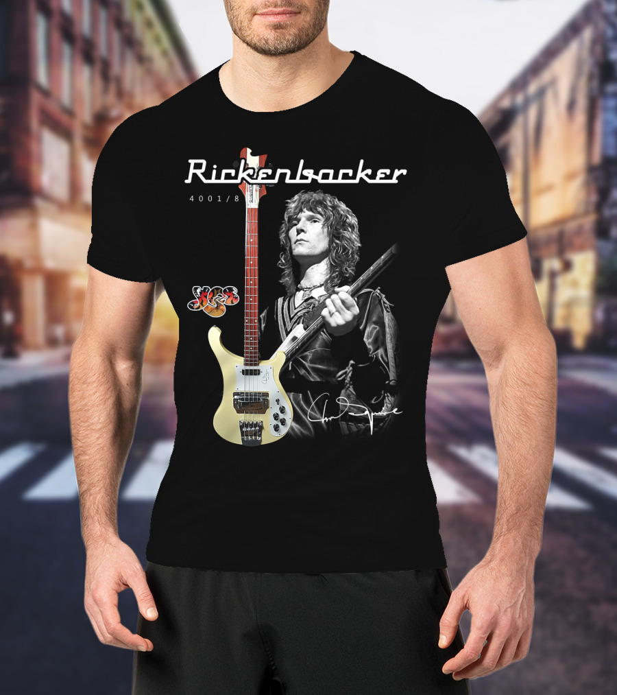 Rickenbacker 4001/8 Yes Chris Squire Signature T-Shirt