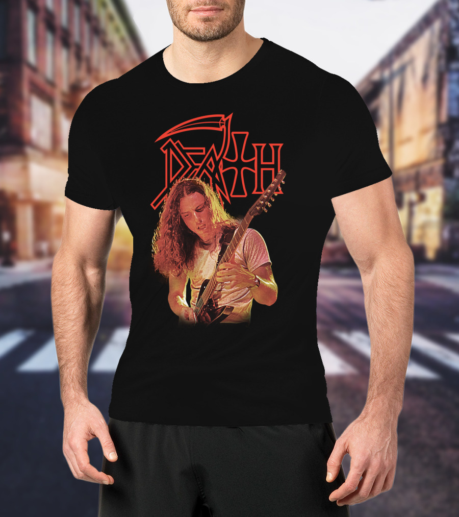 Chuck Schuldiner DEATH Metal Band Iconic Guitarist T-Shirt