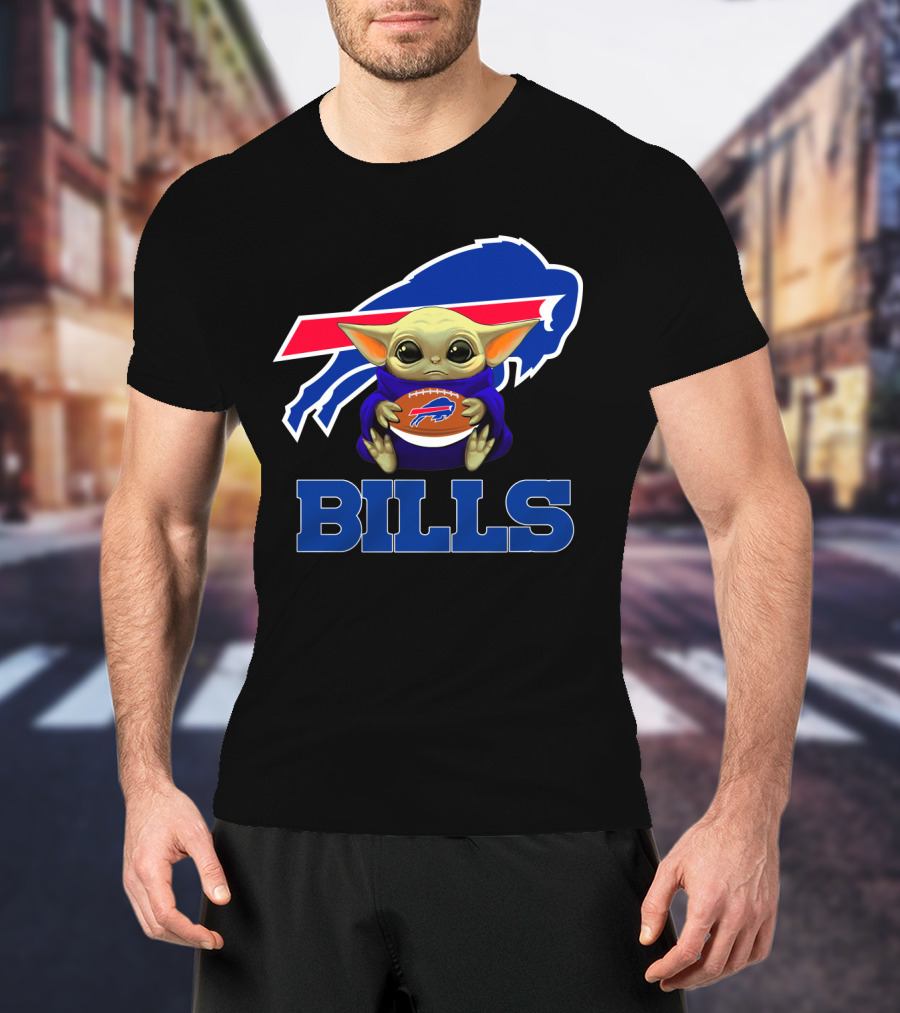 Buffalo Bills Baby Yoda Football Fan T-Shirt