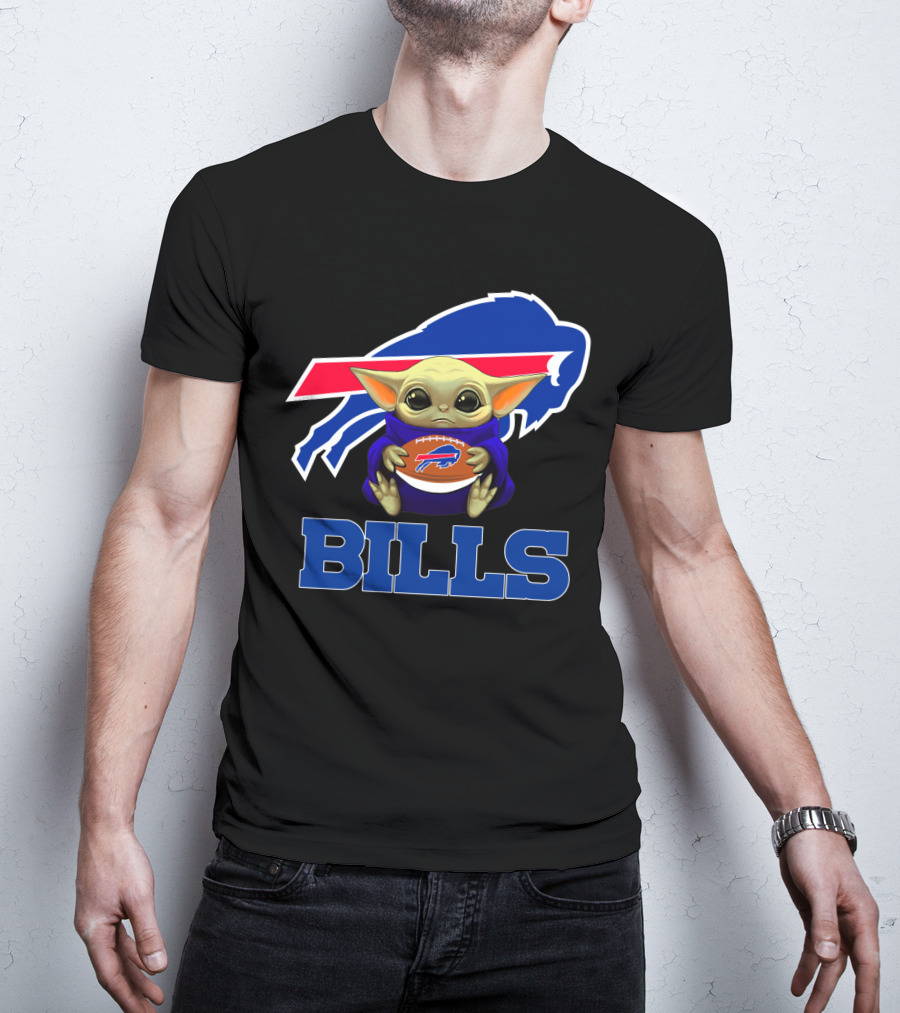 Buffalo Bills Baby Yoda Football Fan T-Shirt