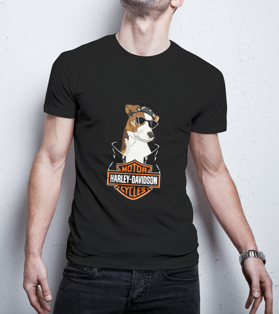 Jack Russell Terriers Harley Davidson Motorcycles T-Shirt