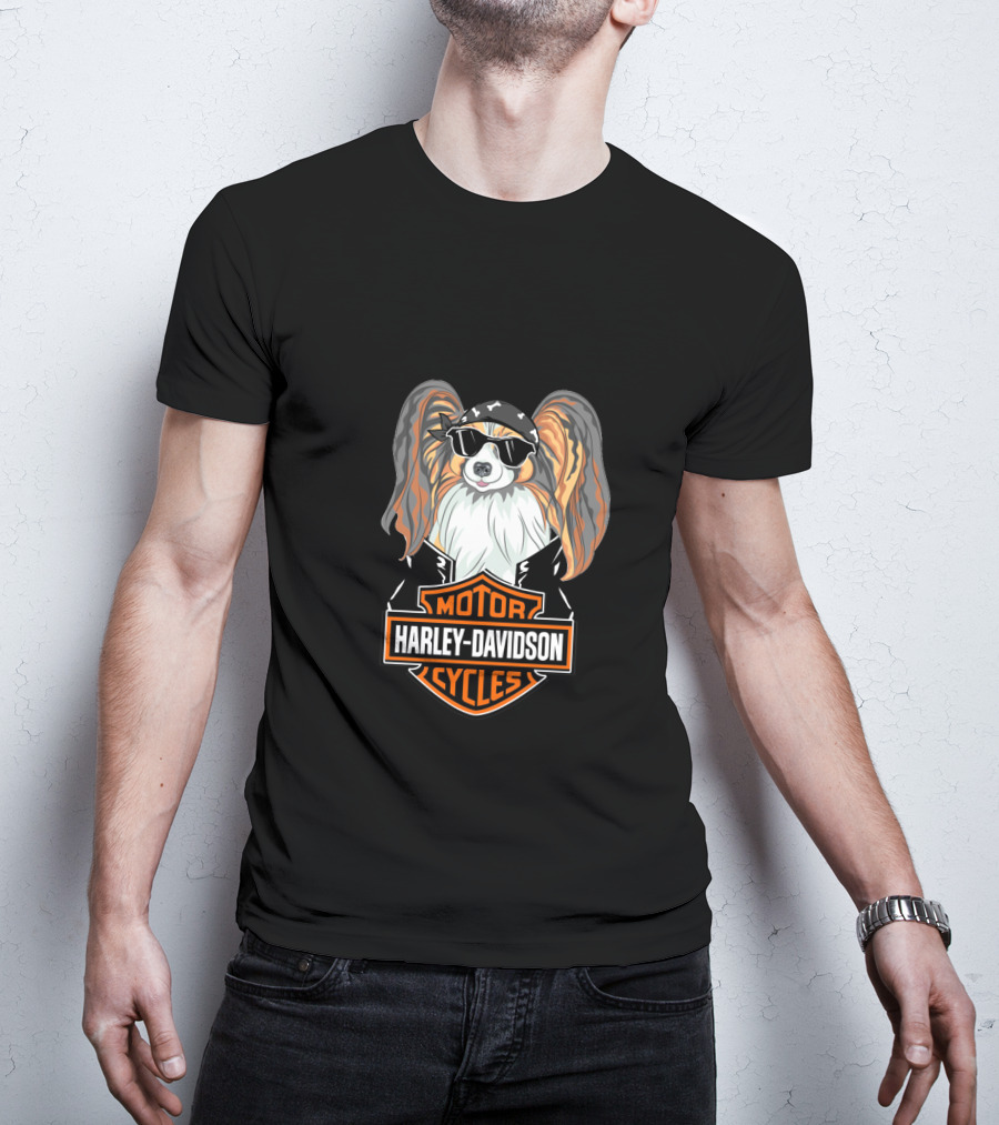 Harley Davidson Motor Cycles Papillons T-Shirt