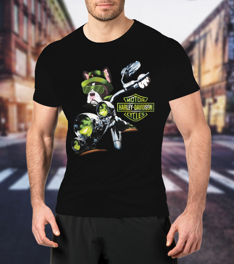 French Bulldog Harley Davidson Motorcycles Rider T-Shirt